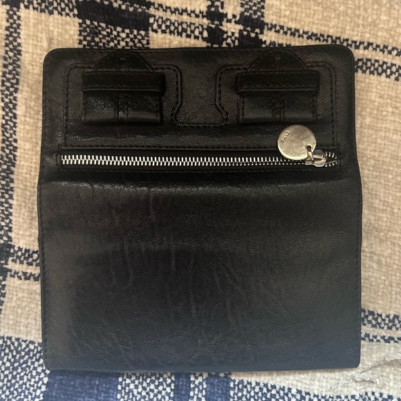 Rare Vintage Authentic Chloe Black Saskia Leather Long Wallet - Excellent Cond - Picture 8 of 14